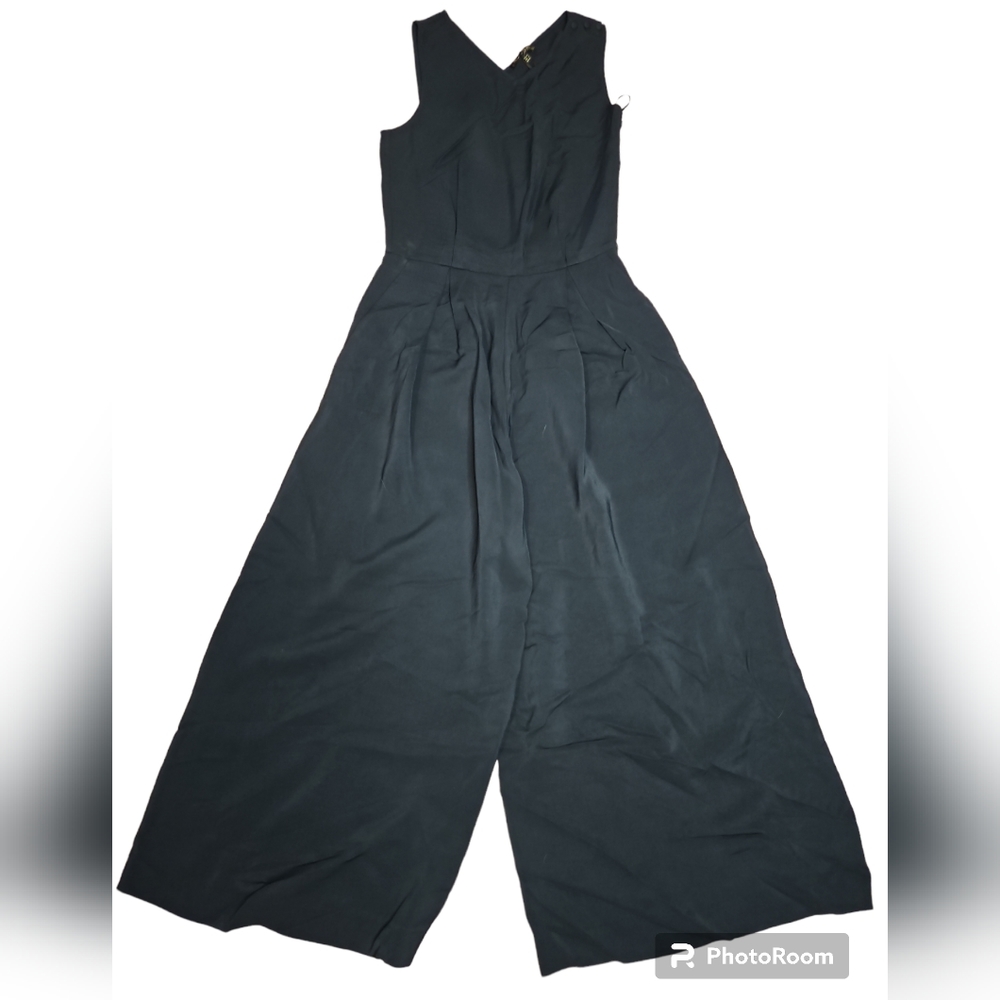 NWT Sleeveless Jumpsuit Wide Leg Capri Massimo Dutti Sz 2